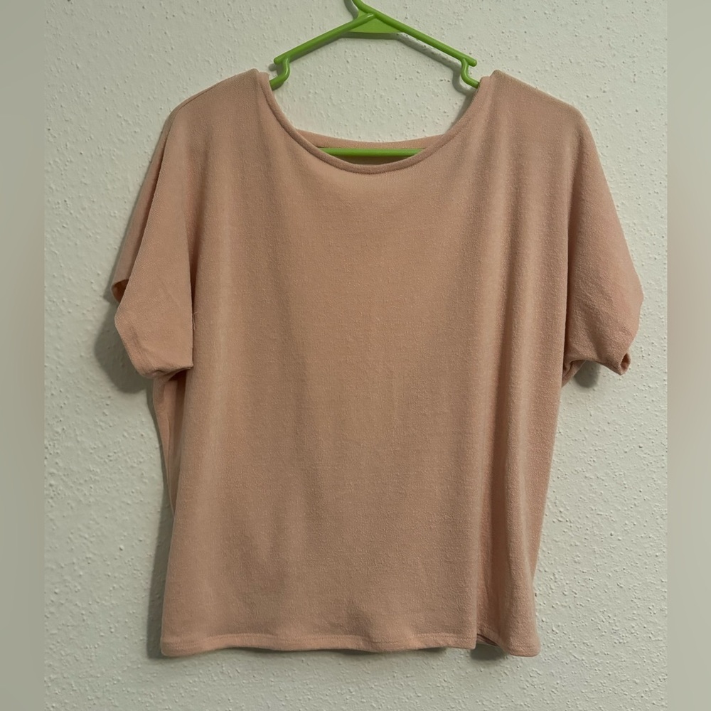 Soft t with deep v back never worn